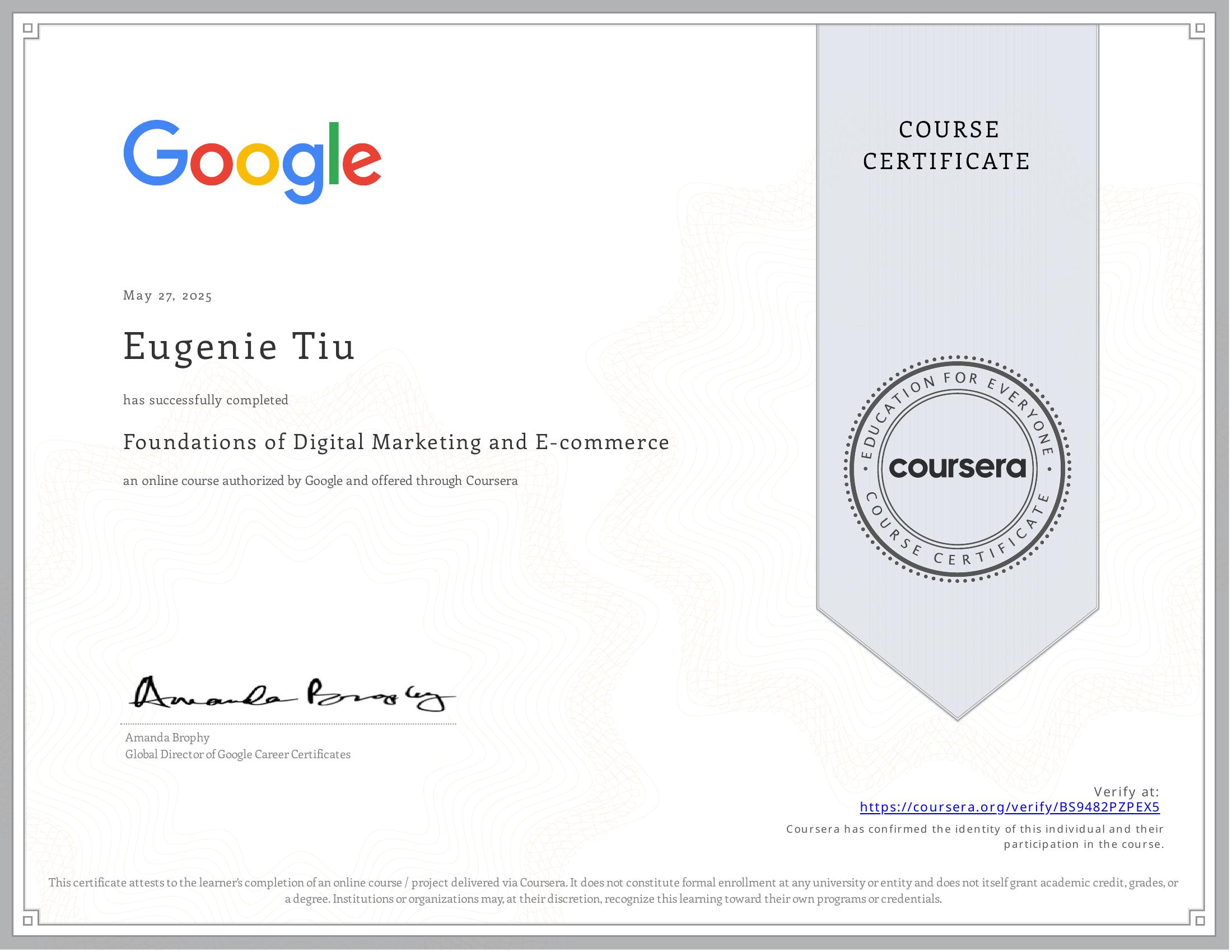 Foundations of Digital Marketing and E-commerce